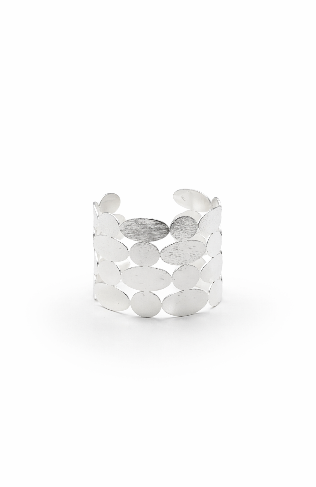 Solara Petal Cuff in Silver