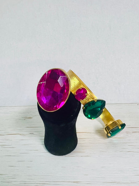 Crystal Bridge Cuffs Set