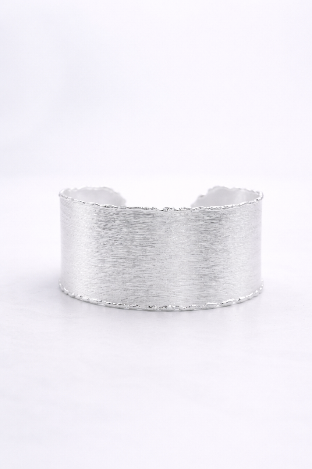 Aurelia Edge Cuff in Silver | Medium