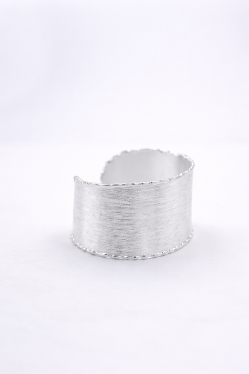 Aurelia Edge Cuff in Silver | Medium