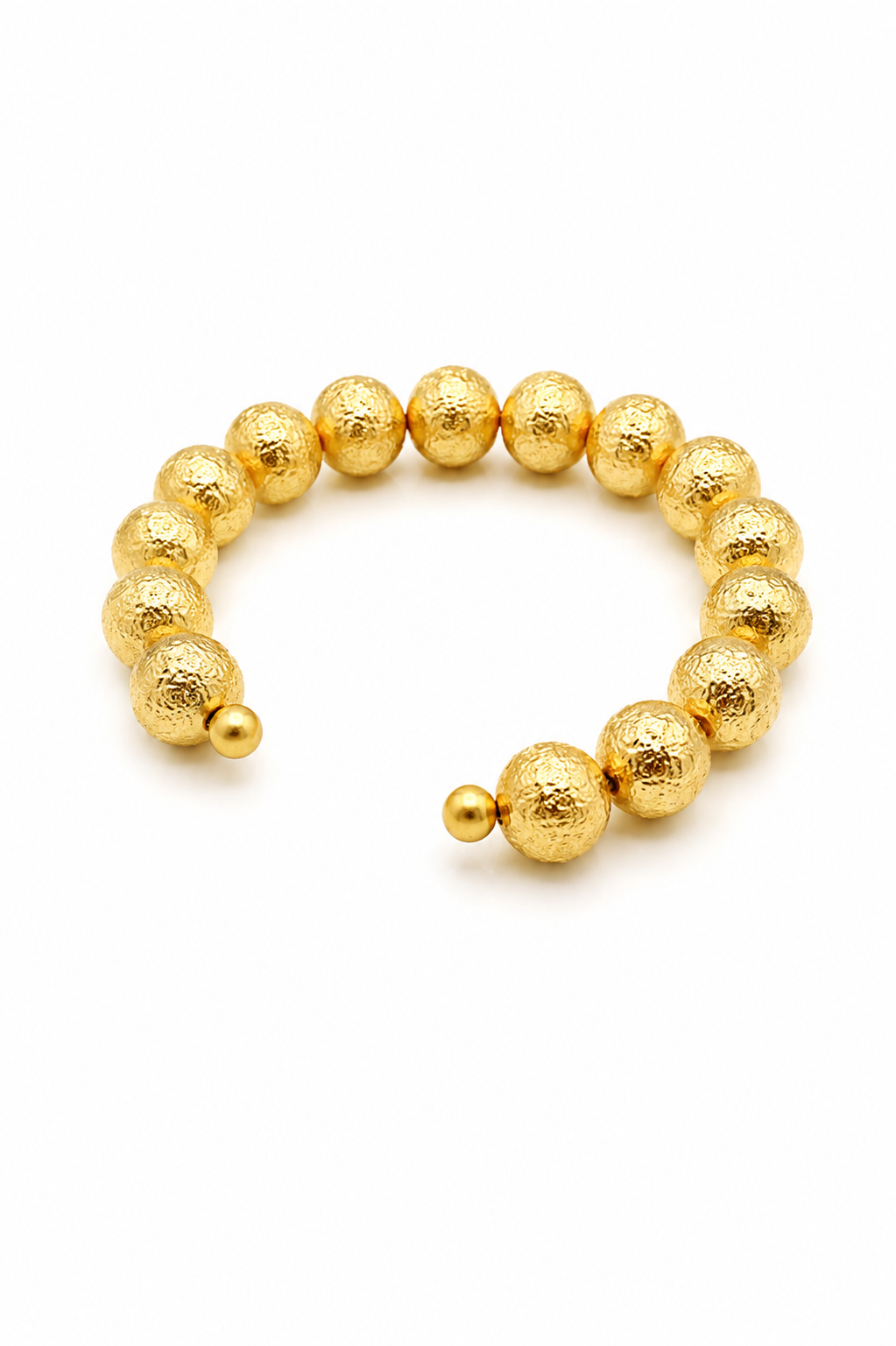 Luna Bead Cuff in Gold