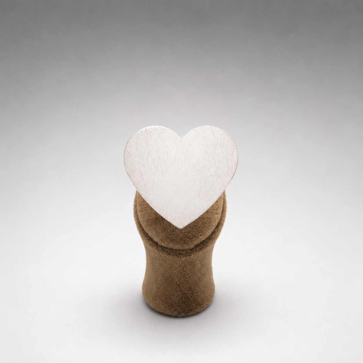 Amour Heart Statement Ring in Silver