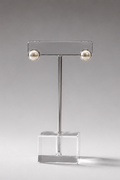 Noa Pearl Studs in Silver