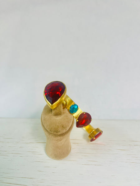 Crystal Bridge Cuffs Set