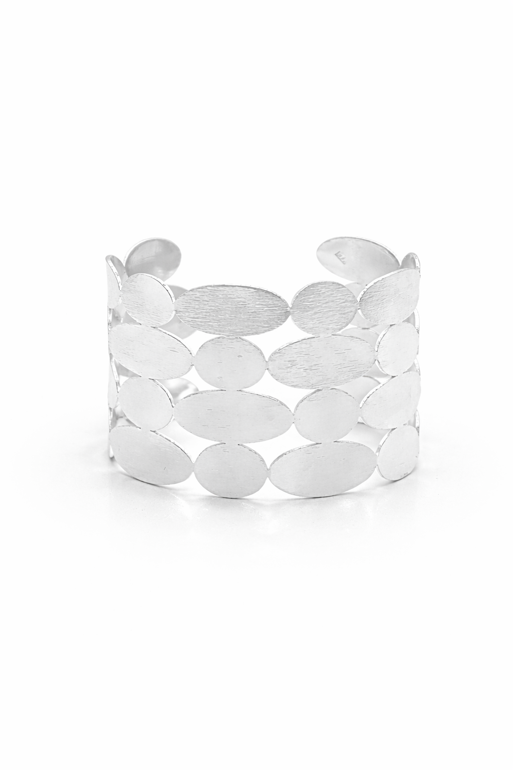 Solara Petal Cuff in Silver