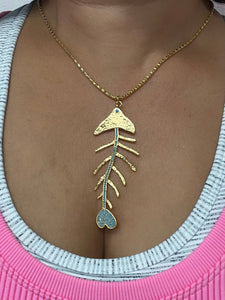 Sculptural fish pendant