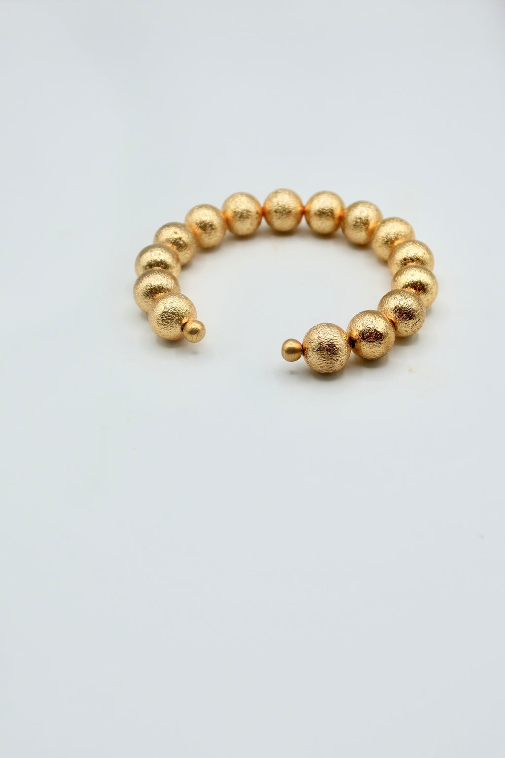 Luna Bead Cuff in Gold