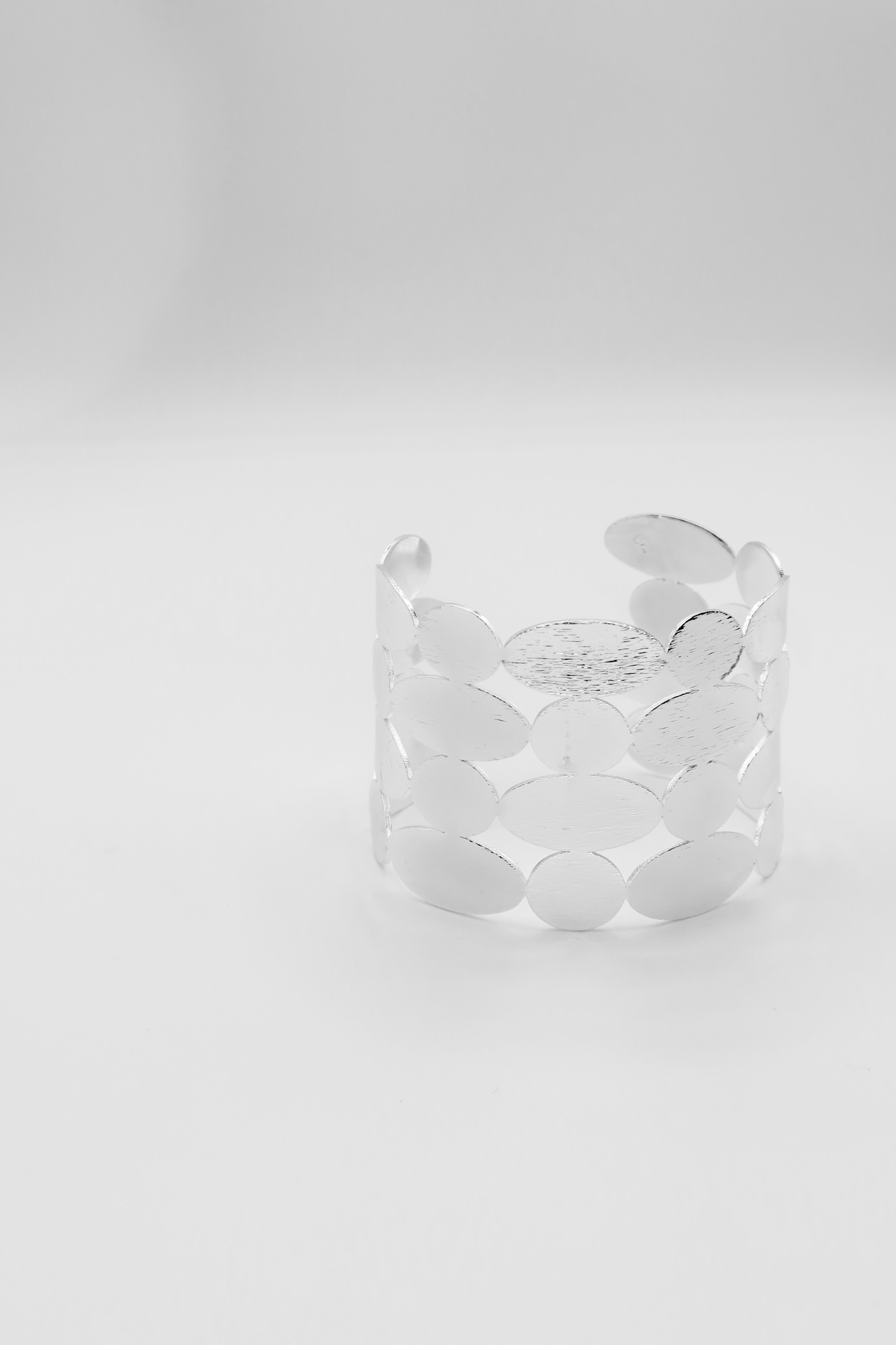 Solara Petal Cuff in Silver