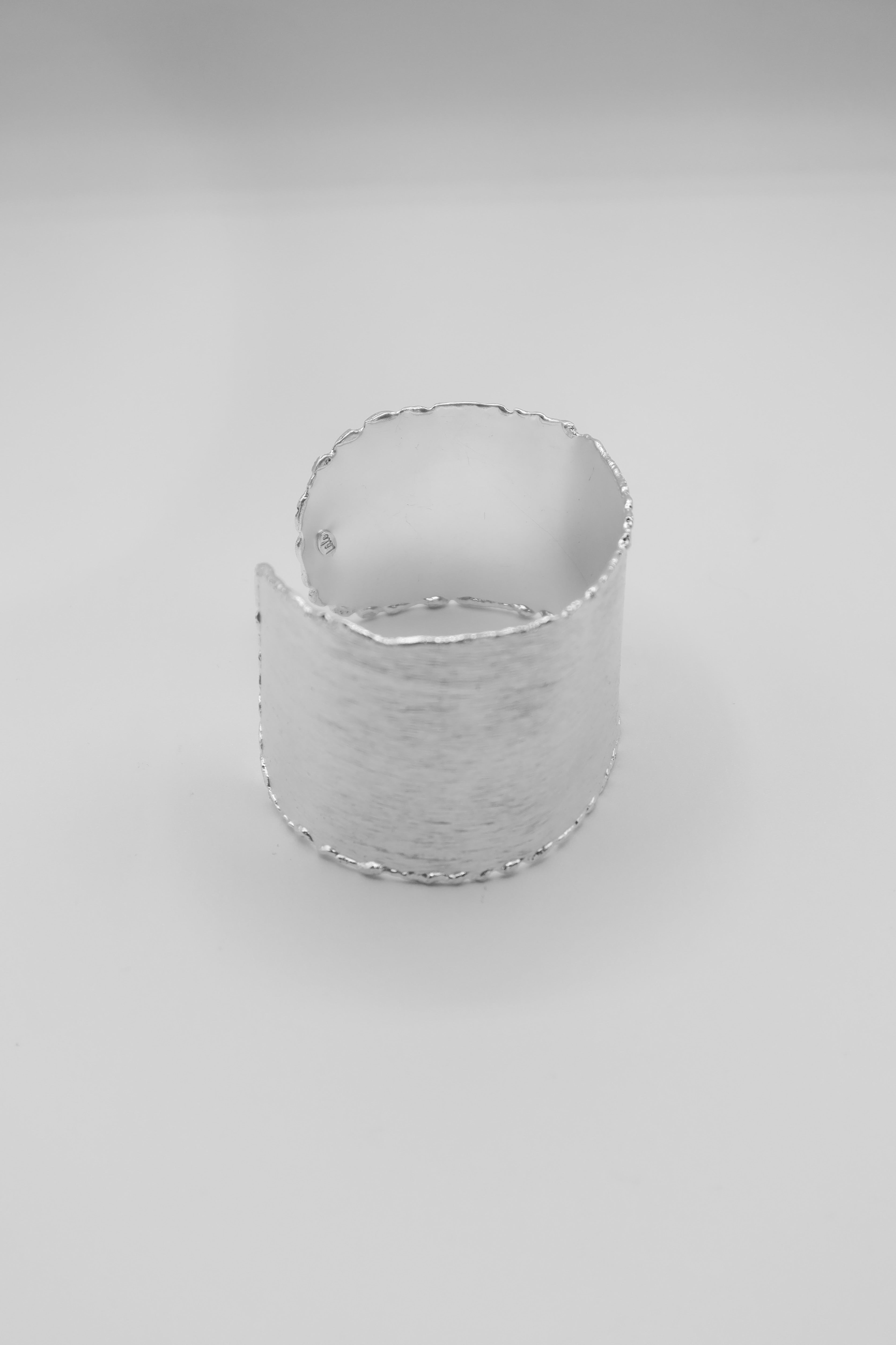 Aurelia Edge Cuff in Silver