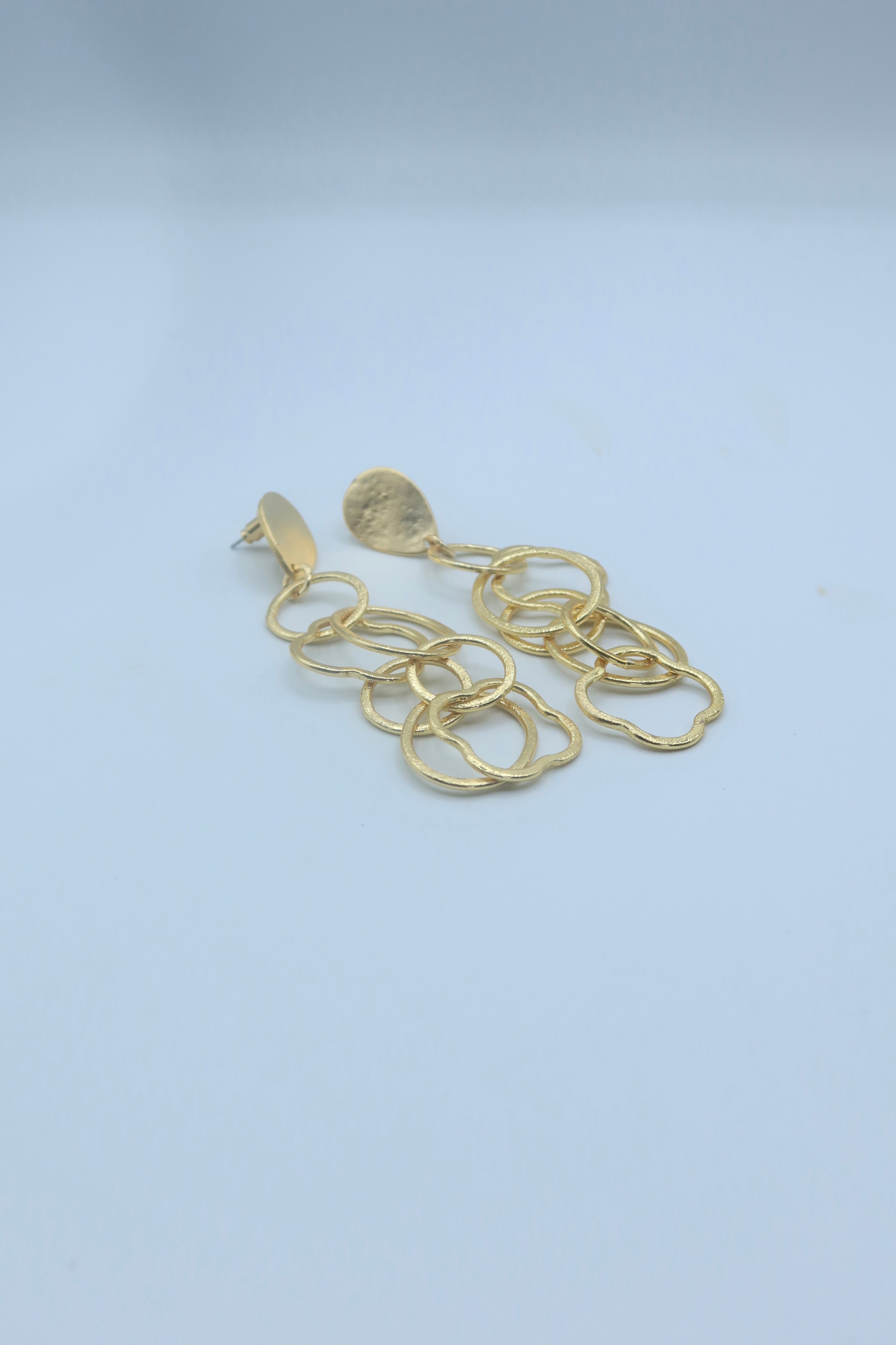 Aurelia Link Earrings in Gold