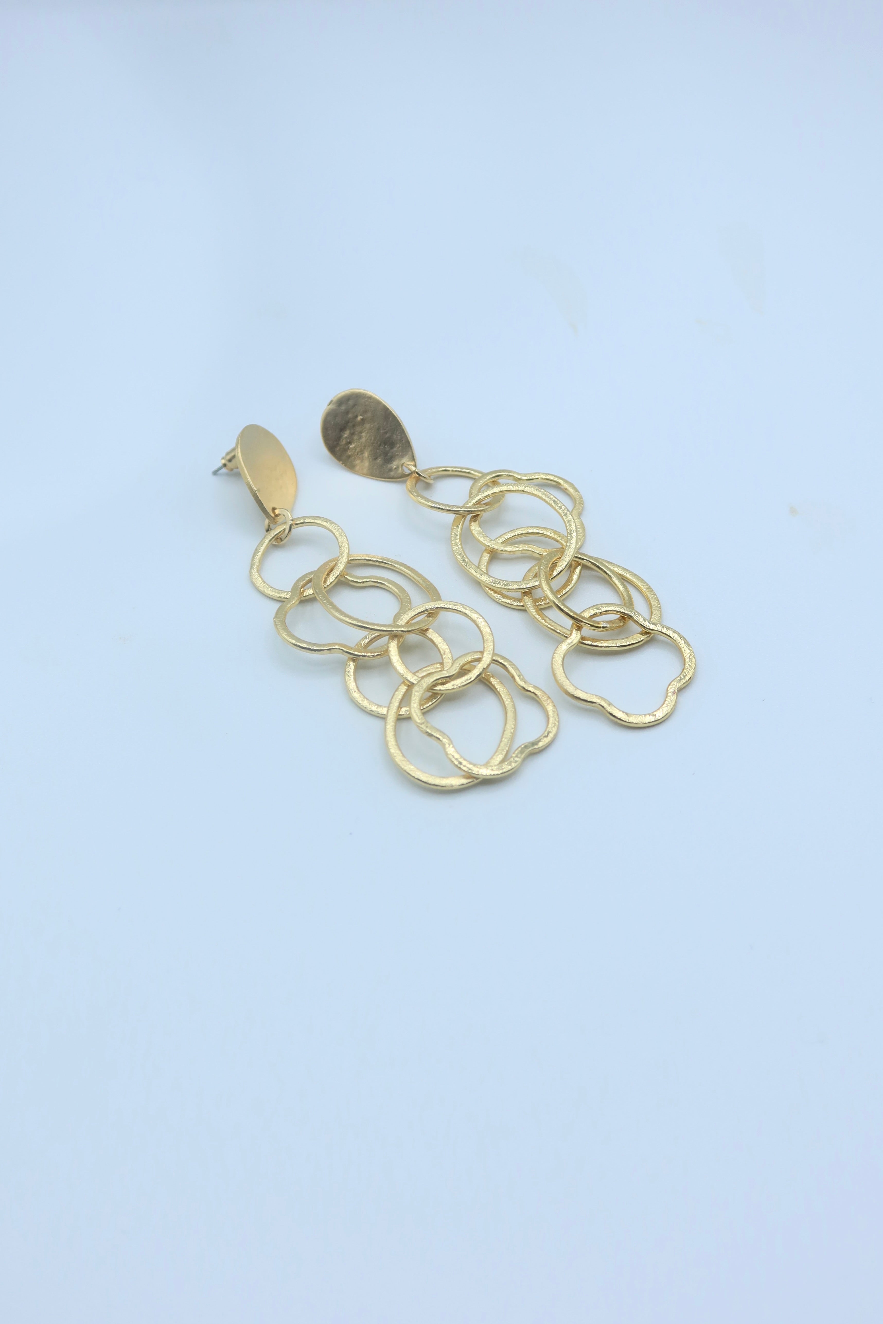 Aurelia Link Earrings in Gold