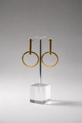 Halo Earrings in Gold