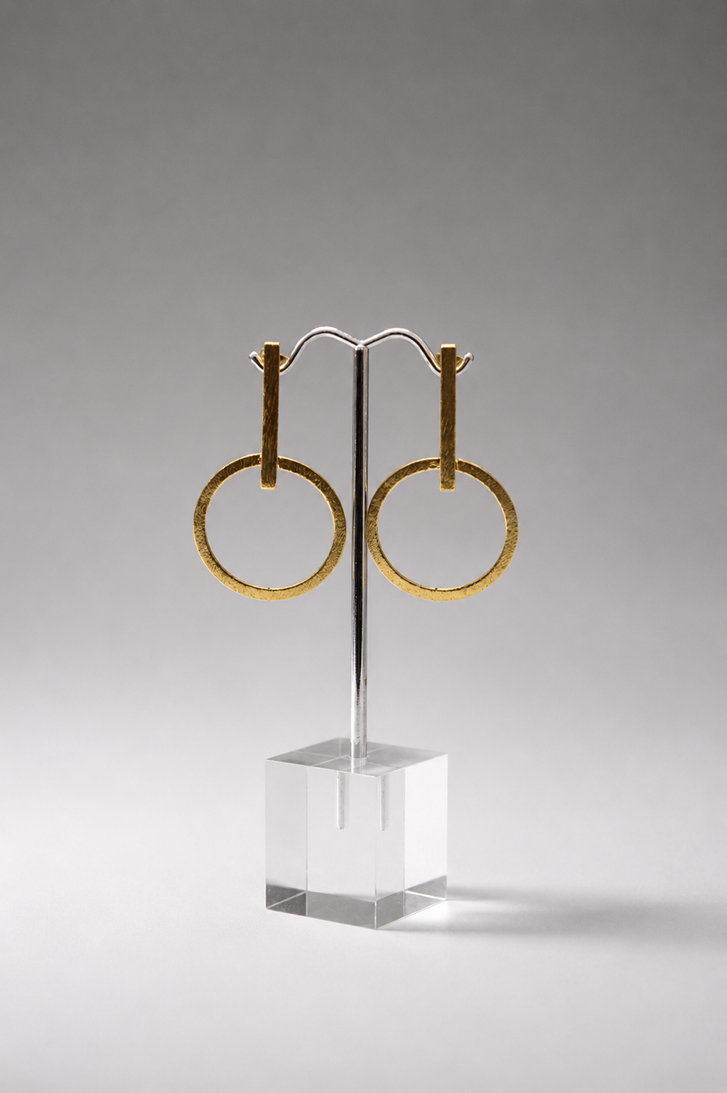 Halo Earrings in Gold