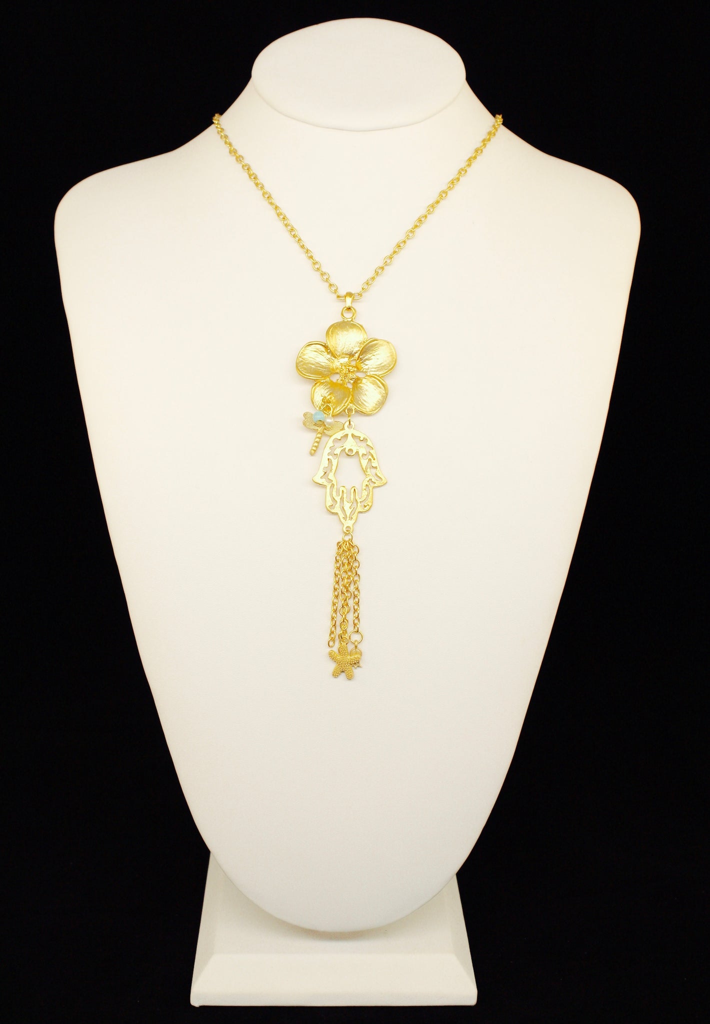 HAMSA & FLOWER CHAIN