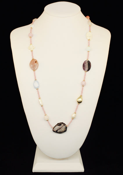 FULL COLOR AGATA STONE NECKLACE