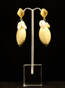 PRE COLUMBIAN OVAL EARRING