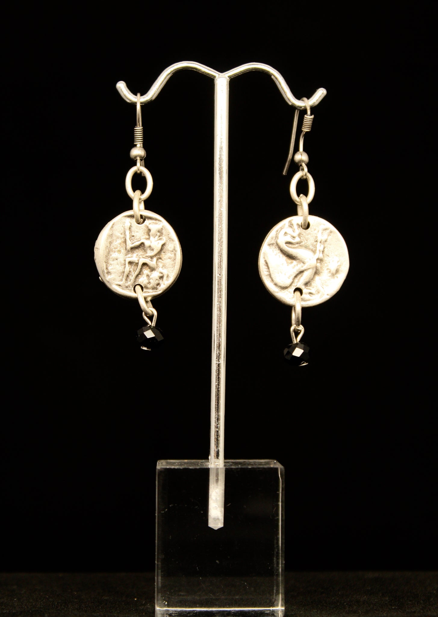 SILVER COIN EARRINGS