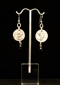 SILVER COIN EARRINGS