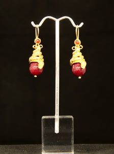 SNEAK DROP  & STONE EARRINGS