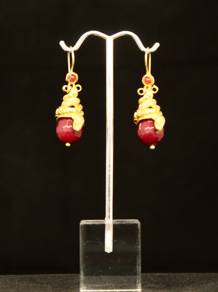 SNEAK DROP  & STONE EARRINGS