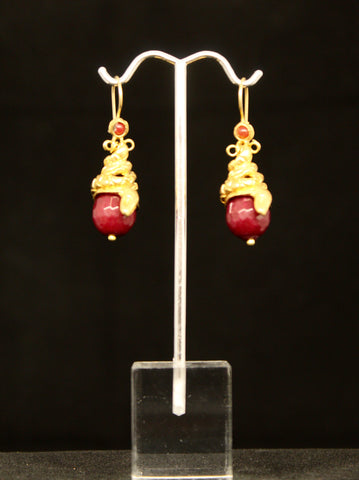 SNEAK DROP  & STONE EARRINGS