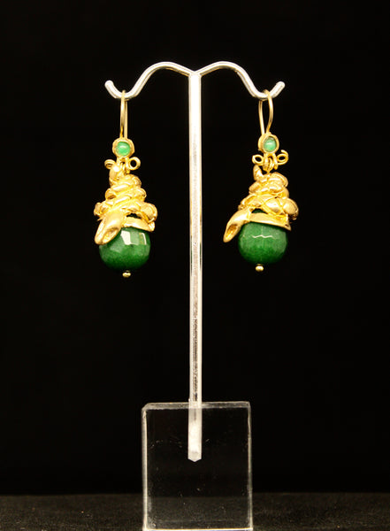 SNEAK DROP  & STONE EARRINGS