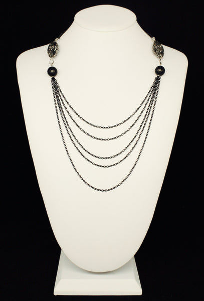LAYERING CHAIN WITH CRYSTALS