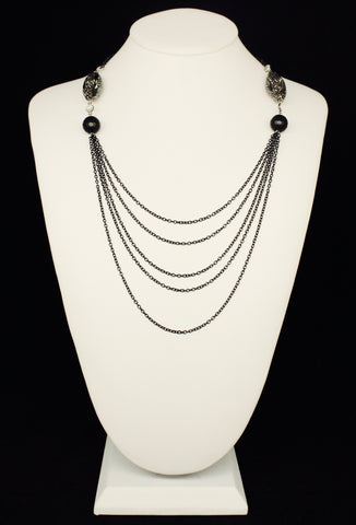 LAYERING CHAIN WITH CRYSTALS