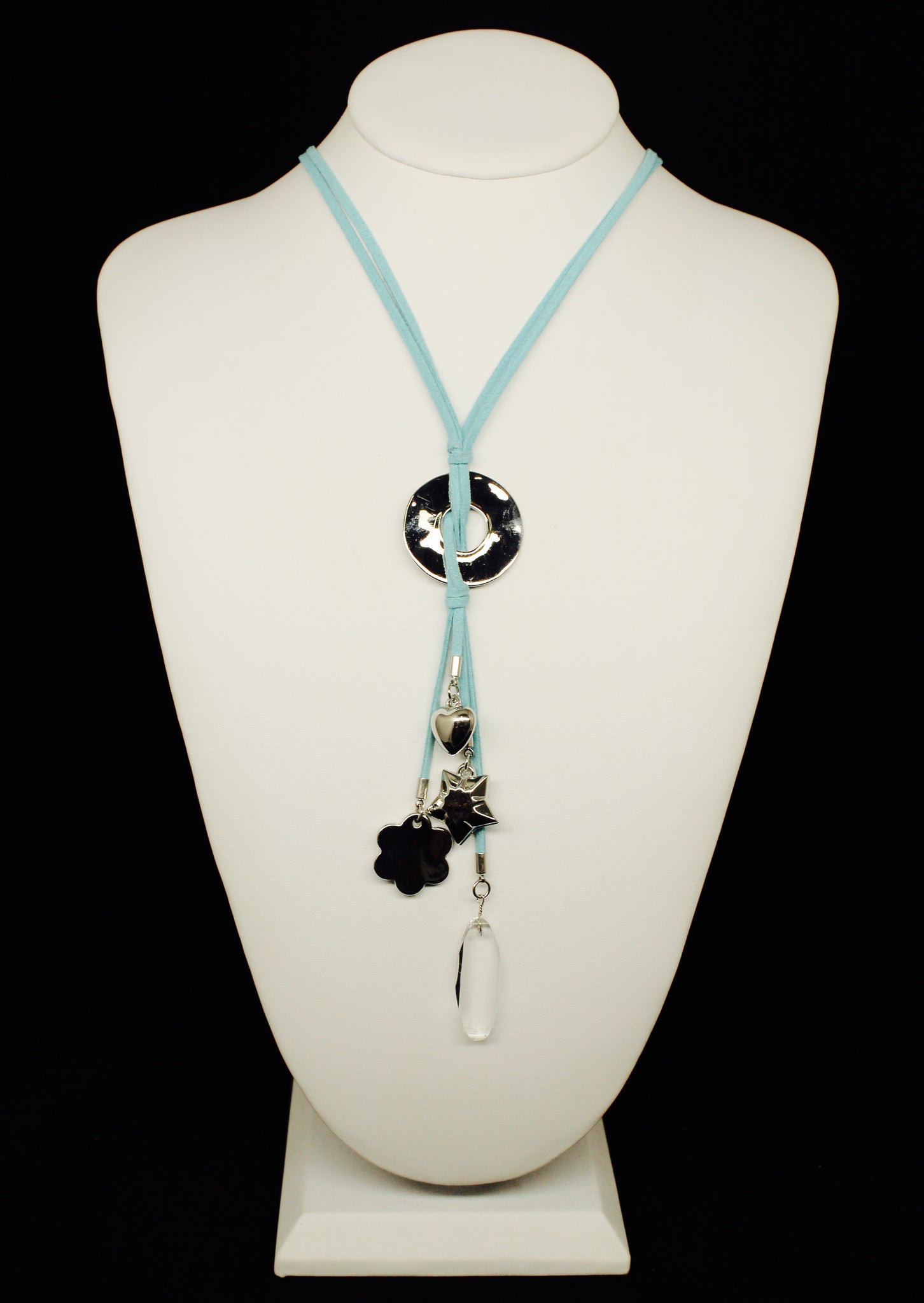 Leather Ribbon Necklace