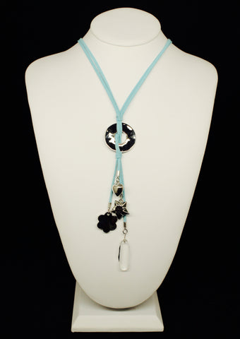 Leather Ribbon Necklace