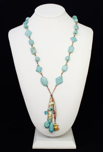 TURQUOISE CHARM NECKLACE