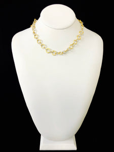 SHORT ZAMAC & GOLD NECKLACE