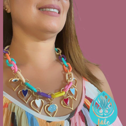 Lucky hearts choker