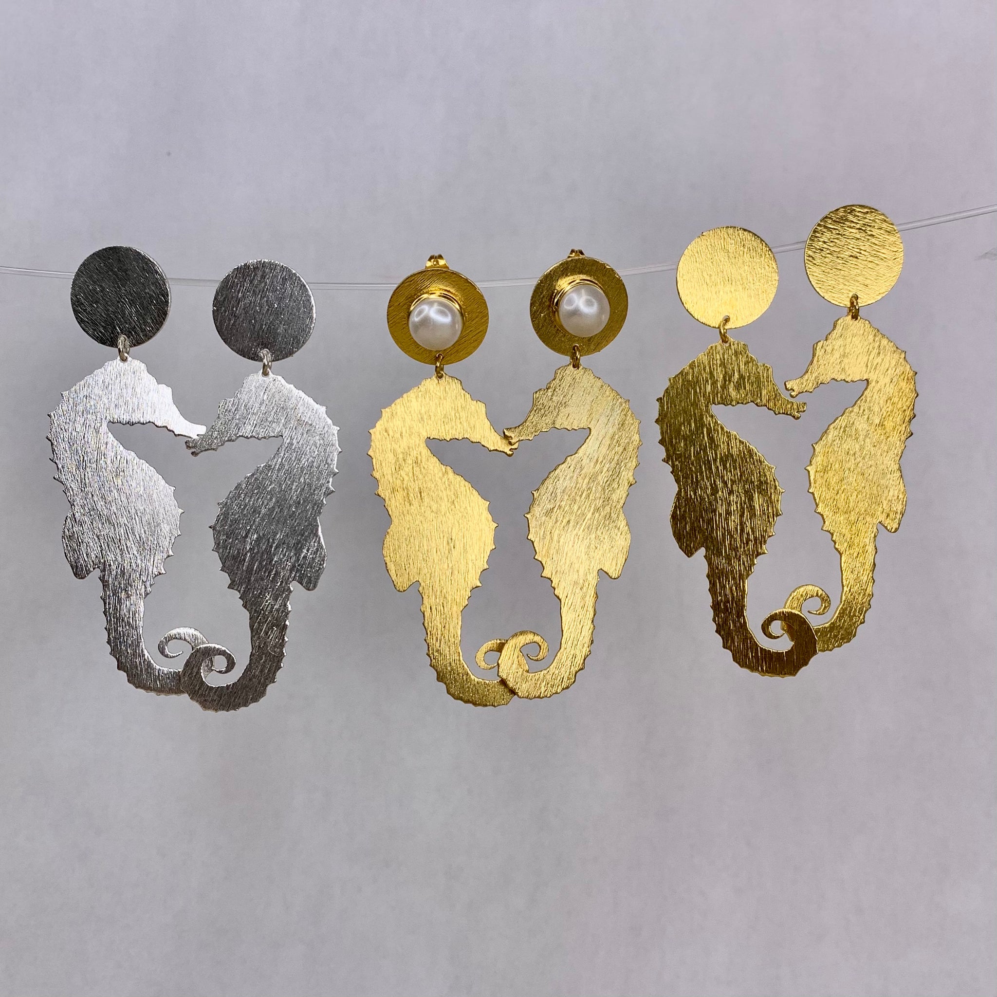 Seahorse Chandelier with pearl
