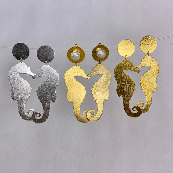 Seahorse Chandelier with pearl